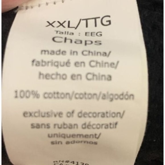 Chaps Sweater Mens XXL Red Black Mock Neck Knitted Long Sleeves Mock Neck - Picture 4 of 10